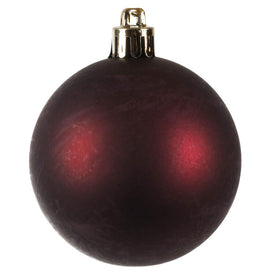 2.4" Wine Matte Ball Christmas Ornaments 60 Per Box
