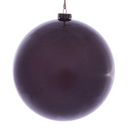 8" Burgundy Wood Grain Ball Ornaments 2 Per Pack
