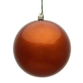 4.75" Copper Candy Ball Ornaments 4-Pack