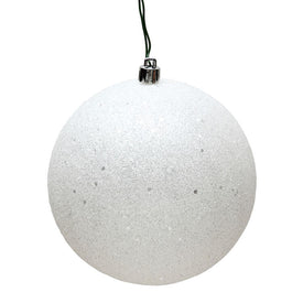 12" White Sequin Ball Christmas Ornament 1 Per Bag