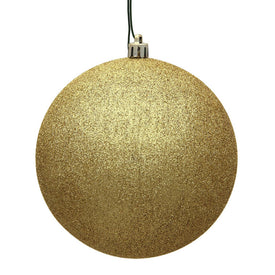 12" Gold Glitter Ball Ornament