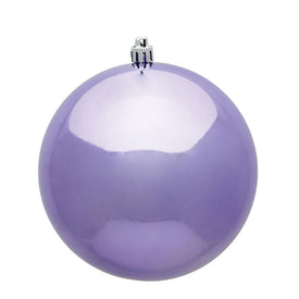 6" Lavender Shiny Ball Ornaments 4-Pack