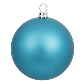 10" Turquoise Matte Ball Ornament