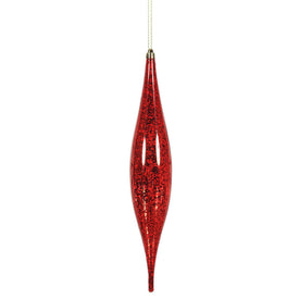 13" Red Mercury Rain Drop Ornaments 2 Per Bag