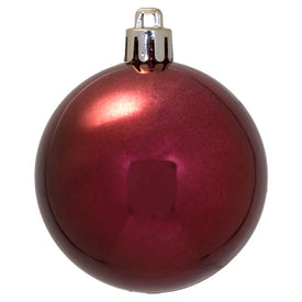 2.4" Wine Shiny Ball Christmas Ornaments 60 Per Box