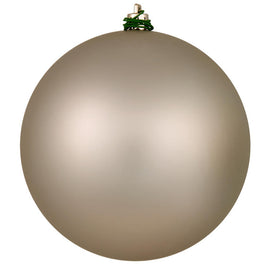 12" Oat Matte Ball Ornament