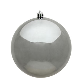3" Pewter Shiny Ball Christmas Ornaments 32 Per Box