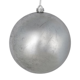 6" Silver Foil Ornaments 4 Per Bag