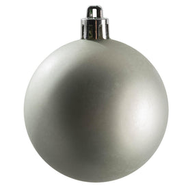 2.4" Limestone Matte Ball Christmas Ornaments 24 Per Bag