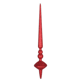 18" Red Glitter Cupola Finial