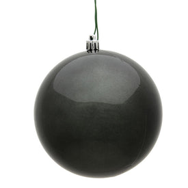 6" Pewter Candy Ball Ornaments 4-Pack
