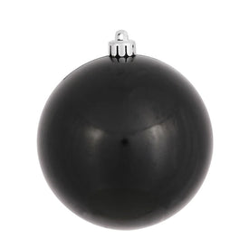 12" Black Candy Ball Ornament