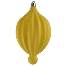 6.3" x 3.5" Yellow Matte Lantern Ornaments 4 Per Bag
