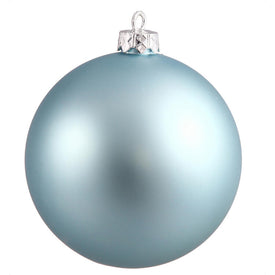 3" Baby Blue Matte Ball Christmas Ornaments 32 Per Box