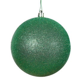 2.4" Green Glitter Ball Christmas Ornaments 24 Per Bag