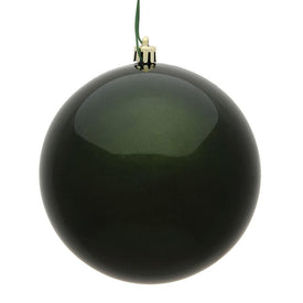 6" Moss Green Candy Ball Ornaments 4-Pack