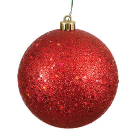 12" Red Sequin Ball Christmas Ornament 1 Per Bag