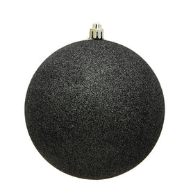 2.4" Gunmetal Glitter Ball Christmas Ornaments 24 Per Bag