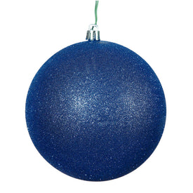 2.4" Cobalt Blue Glitter Ball Christmas Ornaments 24 Per Bag