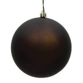 6" Chocolate Matte Ball Ornament4-Pack
