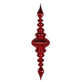 41" Red Shiny Finial