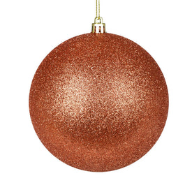 2.4" Coral Glitter Ball Christmas Ornaments 24 Per Bag
