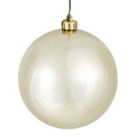 3" Champagne Shiny Ball Christmas Ornaments 32 Per Box