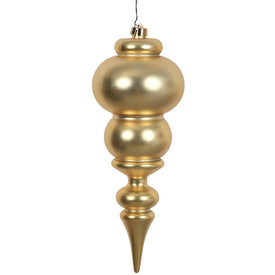 14" Gold Matte Finial Ornament