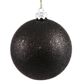 12" Black Sequin Ball Christmas Ornament 1 Per Bag