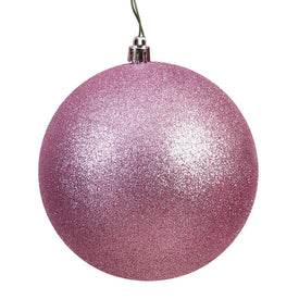 2.4" Mauve Glitter Ball Christmas Ornaments 24 Per Bag
