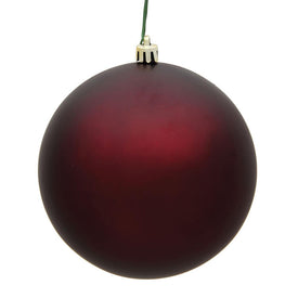 2.4" Burgundy Matte Ball Ornaments 24-Pack