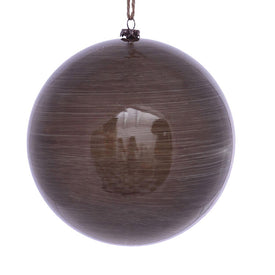 6" Pewter Wood Grain Ball Ornaments 3 Per Pack