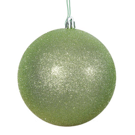2.4" Celadon Glitter Ball Christmas Ornaments 24 Per Bag