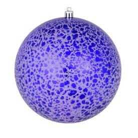 6" Purple Crackle Ball Ornaments 4 Per Bag