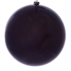 6" Plum Wood Grain Ball Ornaments 3 Per Pack