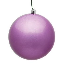 6" Orchid Candy Ball Christmas Ornaments 4 Per Bag