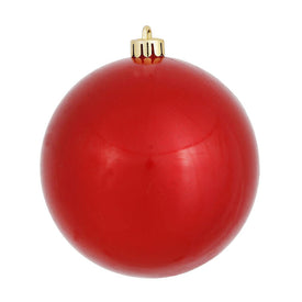10" Red Candy Ball Ornament