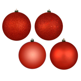 3" Bittersweet Four-Finish Ball Christmas Ornaments 16 Per Box
