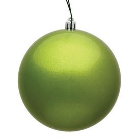 6" Lime Candy Ball Ornaments 4-Pack