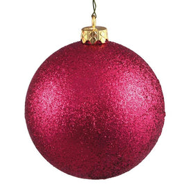 2.4" Wine Glitter Ball Christmas Ornaments 24 Per Bag