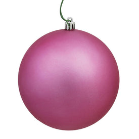 10" Mauve Matte Ball Ornament