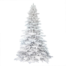 4.5' Unlit Flocked White Spruce Artificial Christmas Tree