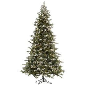 7.5' Pre-Lit Frosted Balsam Fir Artificial Christmas Tree with Warm White Dura-Lit LED Lights