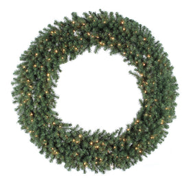 60" Pre-Lit Douglas Fir Artificial Christmas Wreath with 400 Clear Lights