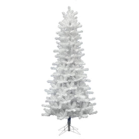 6.5' Unlit Crystal White Pine Slim Artificial Christmas Tree without Lights