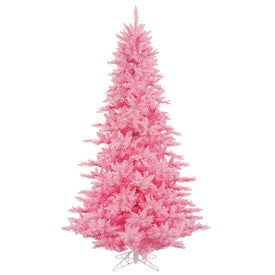 3' Pre-Lit Pink Fir Artificial Christmas Tree with 100 Pink Lights