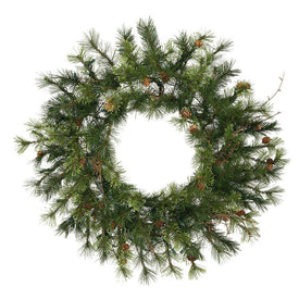 24" Unlit Mixed Country Pine Artificial Christmas Wreath