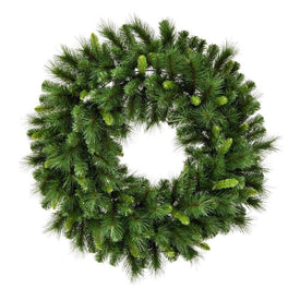 48" Unlit Bangor Mixed Pine Wreath