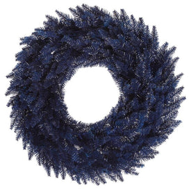 24" Unlit Navy Blue Fir Artificial Christmas Wreath