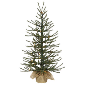 2' Pre-Lit Angel Pine Artificial Christmas Tree with Warm White Dura-Lit LED Lights